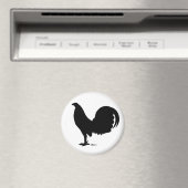 Gamecock Rooster Silhouette Magneet (Insitu (Vaatwasser))