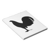 Gamecock Rooster Silhouette Notitieblok (Schuin)