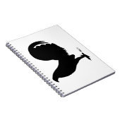 Gamecock Rooster Silhouette Notitieboek (Rechterzijde)
