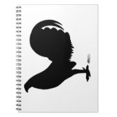 Gamecock Rooster Silhouette Notitieboek (Voorkant)