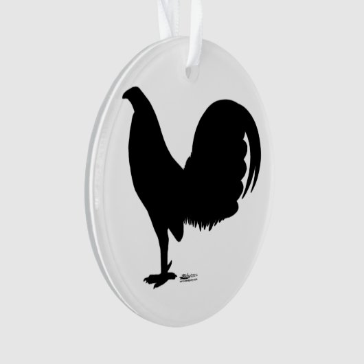 Gamecock Rooster Silhouette Ornament (voorkant)
