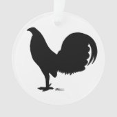 Gamecock Rooster Silhouette Ornament (voorkant)