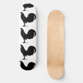 Gamecock Rooster Silhouette Persoonlijk Skateboard (Voorkant)