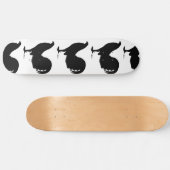 Gamecock Rooster Silhouette Persoonlijk Skateboard (Horizontaal)