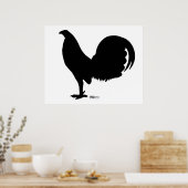 Gamecock Rooster Silhouette Poster (Keuken)