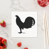 Gamecock Rooster Silhouette Servet (Insitu)