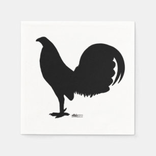 Gamecock Rooster Silhouette Servet