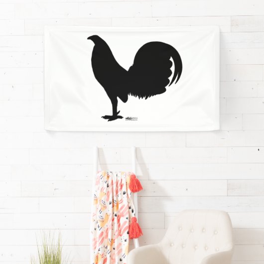 Gamecock Rooster Silhouette Spandoek (Insitu)