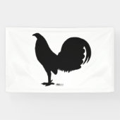 Gamecock Rooster Silhouette Spandoek (Horizontaal)