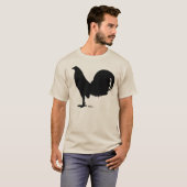 Gamecock Rooster Silhouette T-shirt (Voorkant volledig)