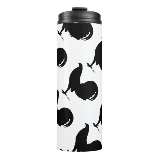 Gamecock Rooster Silhouette Thermosbeker (Voorkant)