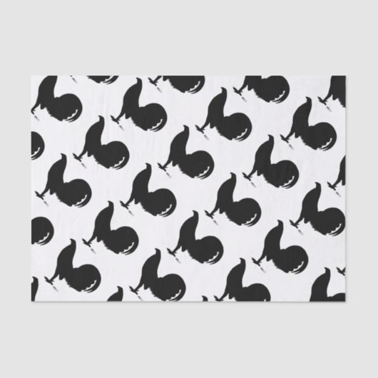 Gamecock Rooster Silhouette Tissuepapier (Voorkant)