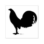 Gamecock Rooster Silhouette Zelfinktende Stempel (Design)