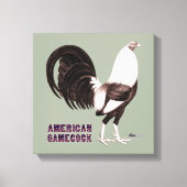 Gamecock Sepia Canvas Afdruk (Voorkant)