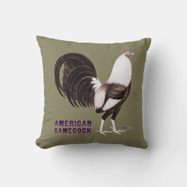 Gamecock Sepia Kussen (Voorkant)