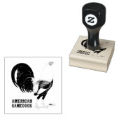 Gamecock Sepia Rubberstempel (Gestempeld)