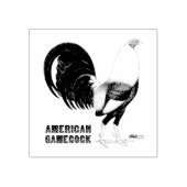 Gamecock Sepia Rubberstempel (Afrduk)