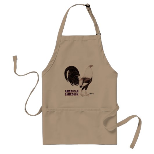 Gamecock Sepia Standaard Schort (Voorkant)