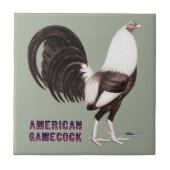 Gamecock Sepia Tegeltje (Voorkant)