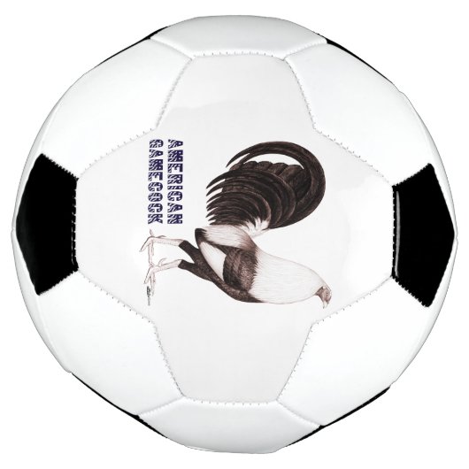 Gamecock Sepia Voetbal (Gedraaid)