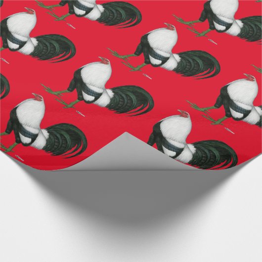 Gamecock Silver Duckwing Cadeaupapier (Hoek)