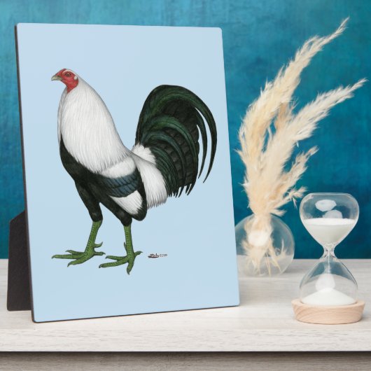 Gamecock Silver Duckwing Fotoplaat (Zijkant)