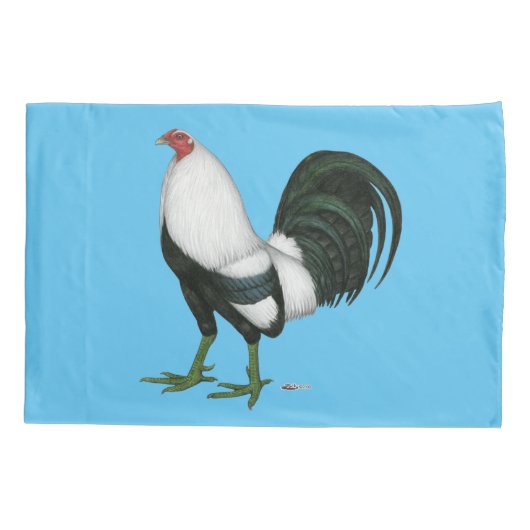 Gamecock Silver Duckwing Kussensloop (Achterkant)