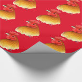 Gamecock Stag Pea Comb Cadeaupapier (Hoek)