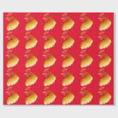 Gamecock Stag Pea Comb Cadeaupapier (Vlak)