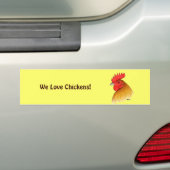 Gamecock Stag Single Comb Bumpersticker (Op auto)