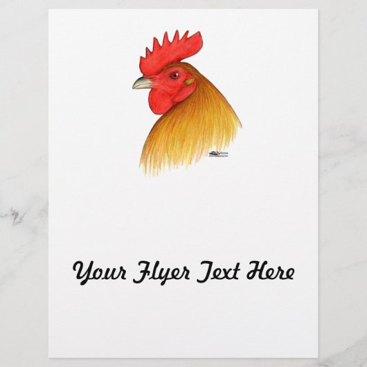 Gamecock Stag Single Comb Flyer (Voorkant)