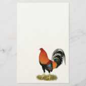 Gamecock Wheaten Rooster Briefpapier (Voorkant)