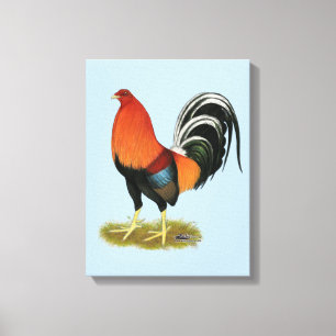 Gamecock Wheaten Rooster Canvas Afdruk