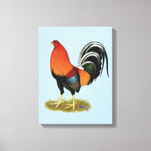 Gamecock Wheaten Rooster Canvas Afdruk (Voorkant)