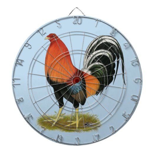 Gamecock Wheaten Rooster Dartbord (Voorkant)