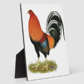 Gamecock Wheaten Rooster Fotoplaat (Zijkant)