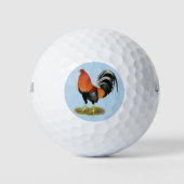Gamecock Wheaten Rooster Golfballen (Voorkant)