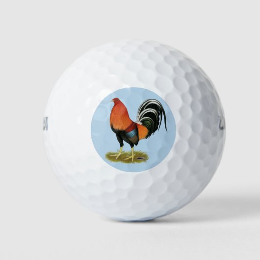 Gamecock Wheaten Rooster Golfballen (Voorkant)