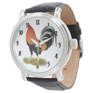 Gamecock Wheaten Rooster Horloge