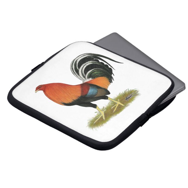 Gamecock Wheaten Rooster Laptop Sleeve (Voorkant top)