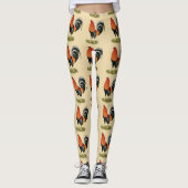 Gamecock Wheaten Rooster Leggings (Voorkant)