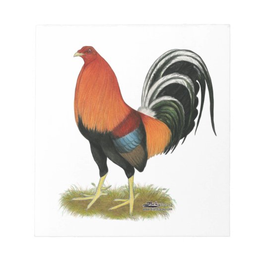 Gamecock Wheaten Rooster Notitieblok (Voorkant)