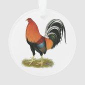 Gamecock Wheaten Rooster Ornament (achterkant)