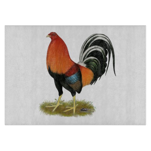 Gamecock Wheaten Rooster Snijplank (Voorkant)