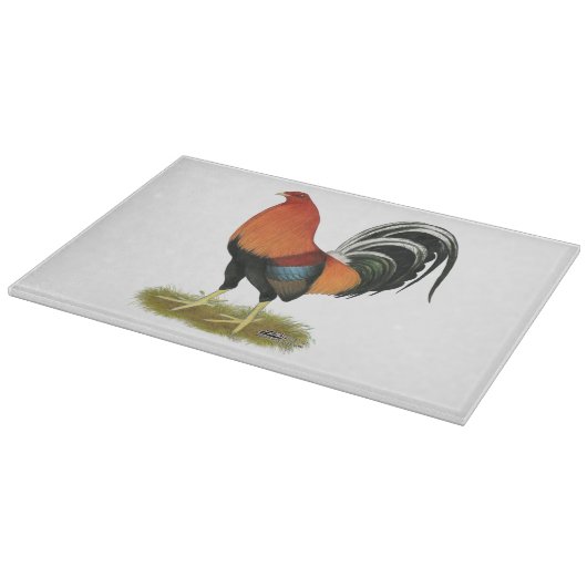 Gamecock Wheaten Rooster Snijplank (Hoek)