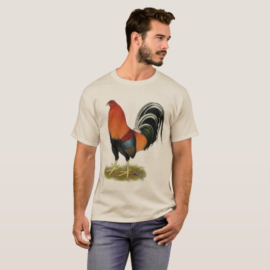 Gamecock Wheaten Rooster T-shirt (Voorkant volledig)