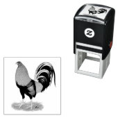 Gamecock Wheaten Rooster Zelfinktende Stempel (In situ)