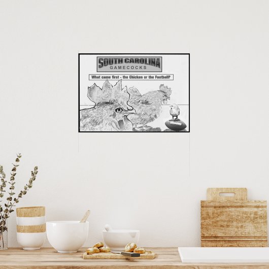 Gamecocks Art Poster (Keuken)