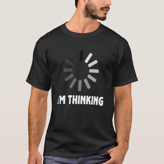 Gamecomputer Nerd Geek Lading die ik denk T-shirt (Voorkant)