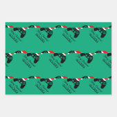 Gamecontroller voor gamer aangepast kerstcadeau inpakpapier vel (Voorkant)